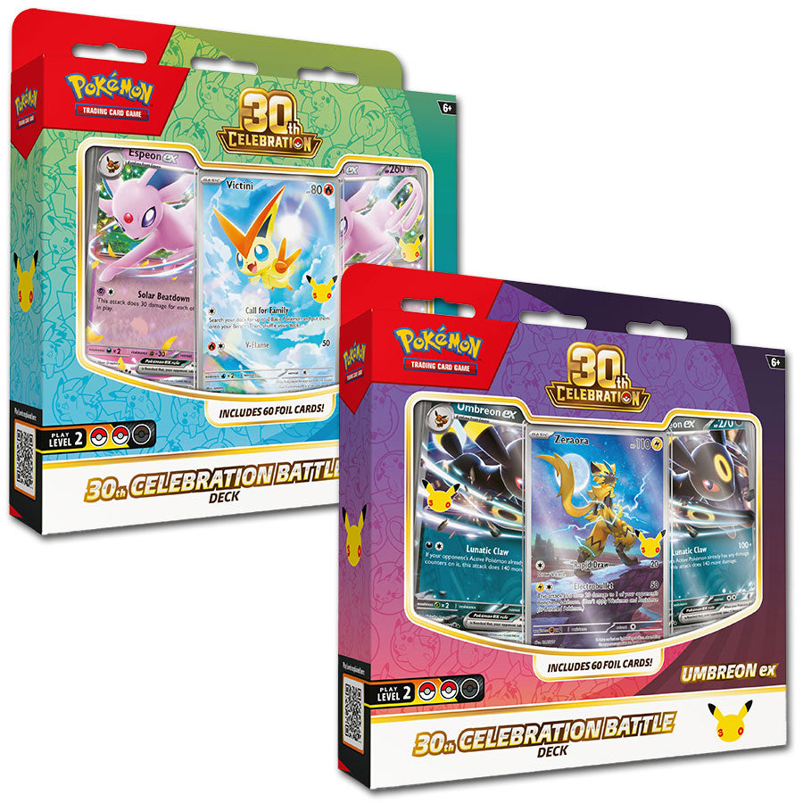 Pokémon 30th Celebration Battle Deck Set (Espeon EX, Umbreon EX) online kaufen – RIPP CLUB