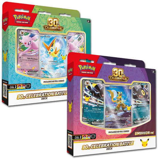 Pokémon 30th Celebration Battle Deck Set (Espeon EX, Umbreon EX) online kaufen – RIPP CLUB